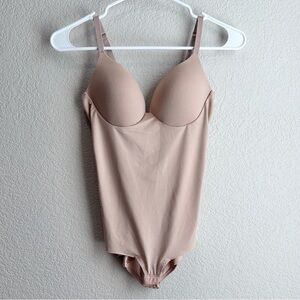 Assets by SPANX Flawless Finish Shaping Micro Cupped Bodysuit Shapewear Nude